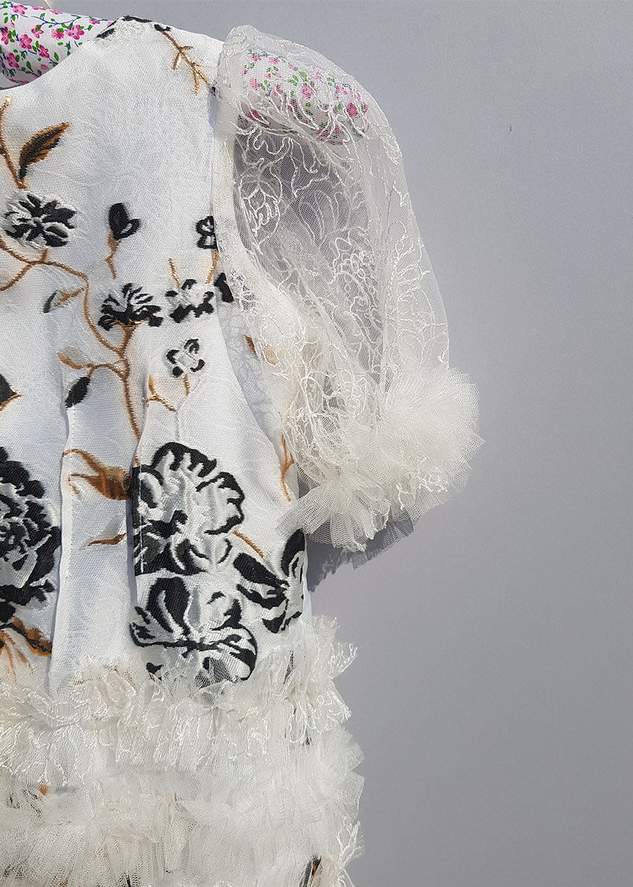 Dreamy Ruffled Lace Dress 4 -5 Years