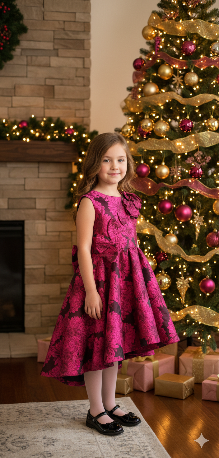 Fushia Bloom, High and Low Dress